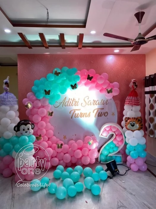 birthday Barbie and Butterfly Theme Birthday Decor